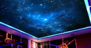 Натяжной потолок звездное небо Куйбышев, цена от 5267 руб.