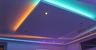 Натяжной потолок с подсветкой Куйбышев, цена от 2115 руб.